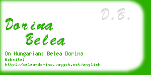 dorina belea business card